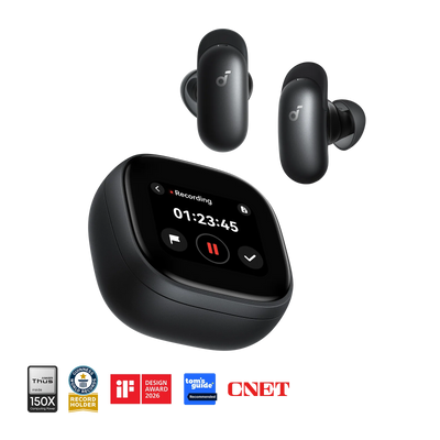 Soundcore Liberty 5 Pro Max | Earbuds with AI Note-Taker Smart Case