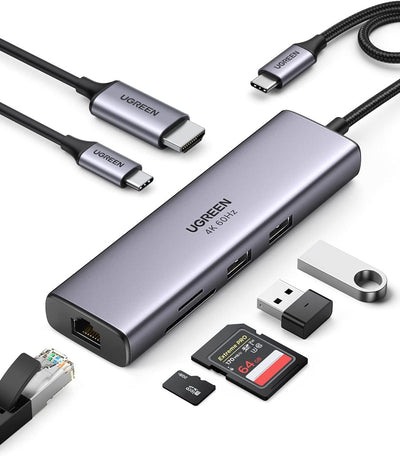UGREEN Revodok 107 7-in-1 USB-C Hub 4K 60Hz 100W – 60515
