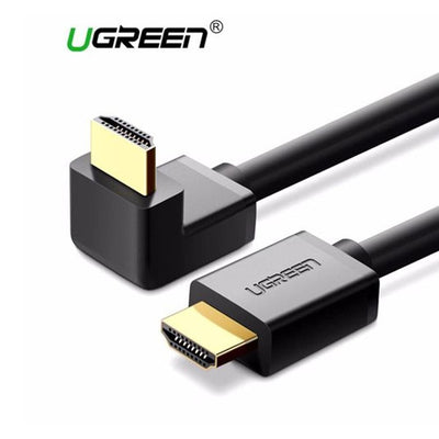UGREEN HD103 90-Degree Right Angle HDMI Cable (5m) - High-Speed 4K@60Hz Audio & Video Lead with Gold-Plated Connectors - Black
