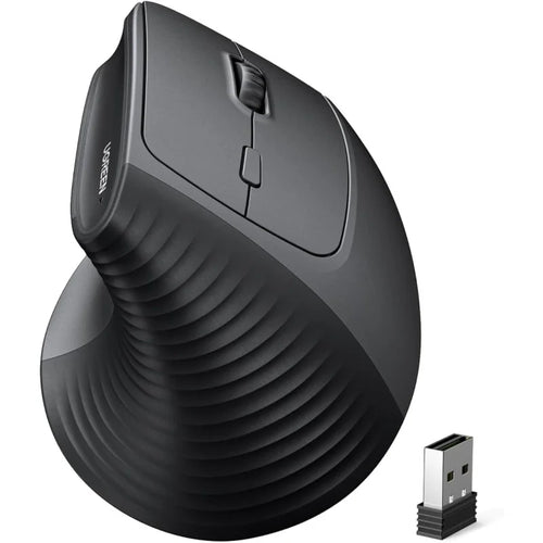 UGREEN Vertical Ergonomic Wireless Mouse - 57° Handshake Design