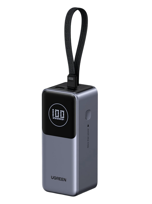 UGREEN Nexode Power Bank (20000mAh,130W, 3 Ports, Built-in Cable) PB723