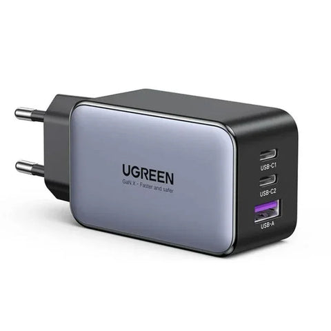 UGREEN Nexode 65W GaN Fast Charger | 3-Port Compact Wall Charger for Laptops & Smartphones