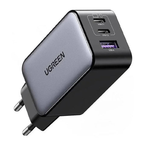 UGREEN Nexode 65W GaN Fast Charger | 3-Port Compact Wall Charger for Laptops & Smartphones