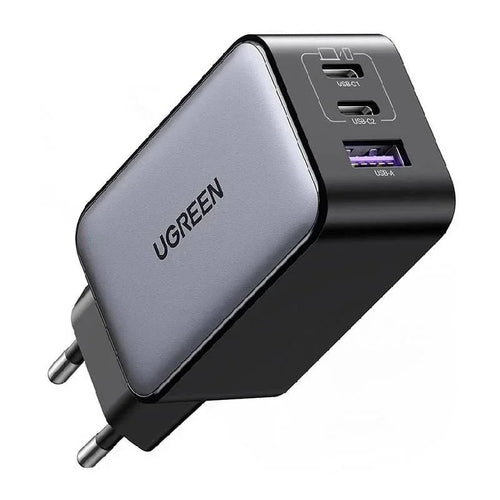 UGREEN Nexode 65W GaN Fast Charger | 3-Port Compact Wall Charger for Laptops & Smartphones