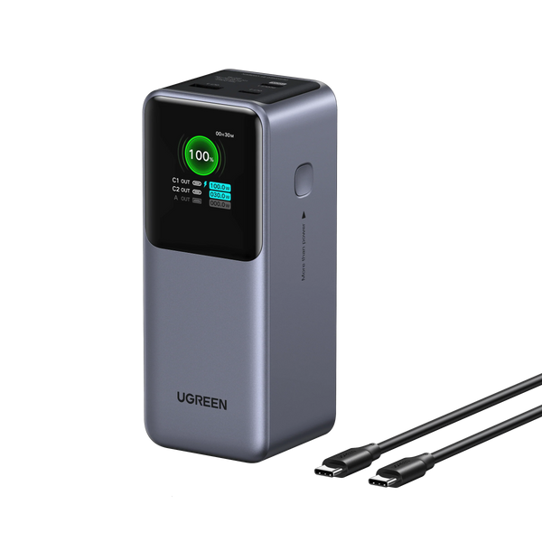 UGREEN Nexode Power Bank 20000mAh – 130W Fast Charging – Grey