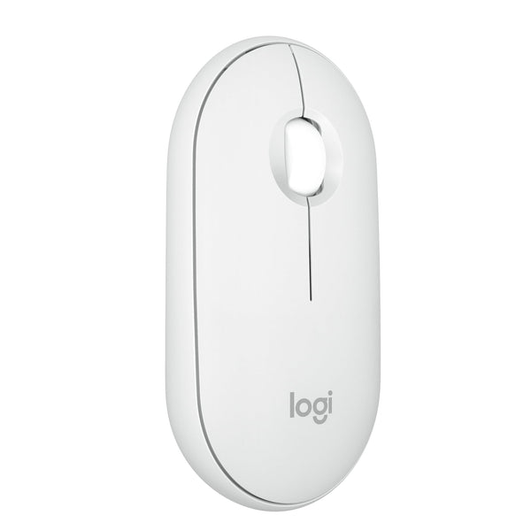 Logitech Pebble Mouse 2 M350s Slim Bluetooth Wireless MouseTonal White (Open Box)