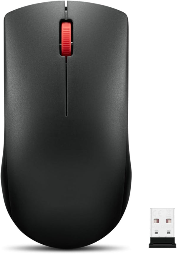 Wireless Mouse by Lenovo 150 - Ergonomic 2.4GHz USB-A Nano Mouse - 3 Million Clicks, 1000 DPI - Compact Portable Wireless Design - PC & Laptop Accessories