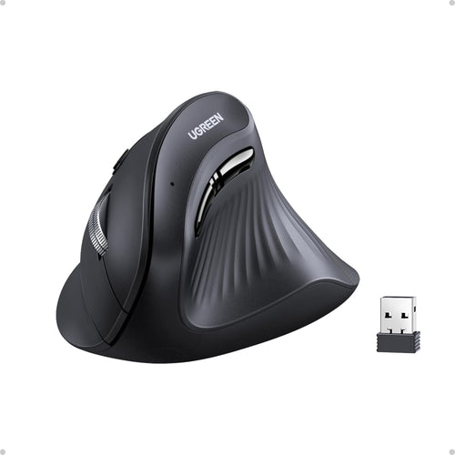 UGREEN MU008 Natural Ergonomic Wireless Mouse - Dual Mode Bluetooth & 2.4G