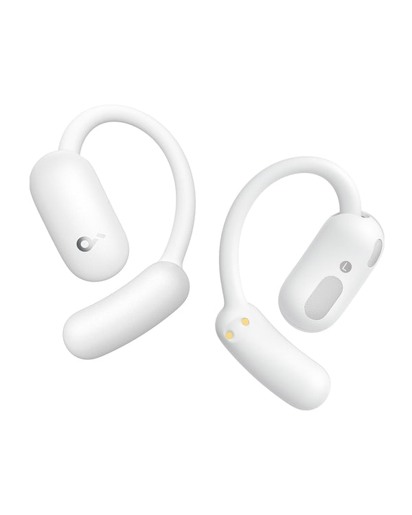 Soundcore AeroFit 2 by Anker, Open-Ear Headphones, Adjustable Comfort, Snug Fit, Rich Bass, Hi-Res Audio, 42H Play, Bluetooth 5.4, Wireless Charging, IP55, Open-Ear Earbuds, White, 18 Months Warranty