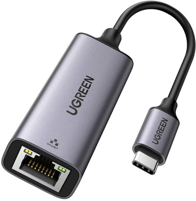 Ugreen usb c to ethernet adapter gigabit type c to rj45 wired network thunderbolt 3  (Open Box)