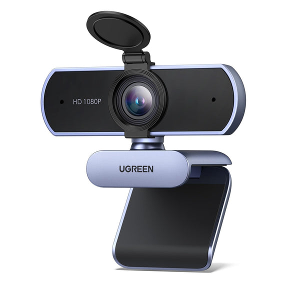 UGREEN Webcam Full HD 1080P 30FPS Camera USB PC Fixed Focus Two Micro 360 Degree (Open Box)