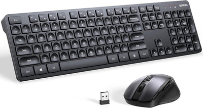 UGREEN Wireless Keyboard and Mouse Combo,2.4GHz Silent (Arabic)