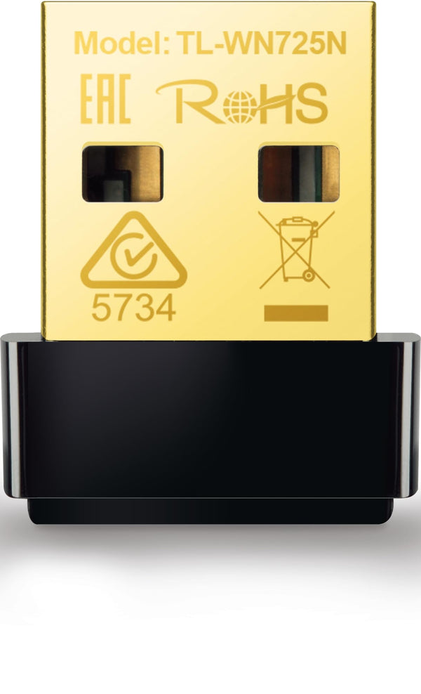 Tp-link Tl-wn725n 150mbps Wireless N Nano Usb Adapter - Gold (Open Box)