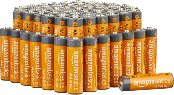 Amazon Basics 72-Pack AA Alkaline High-Performance Batteries, 1.5 Volt, 10-Year Shelf Life