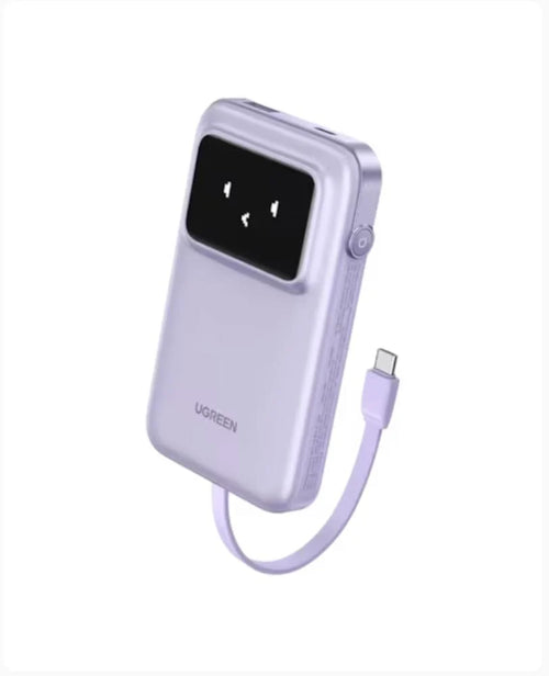 UGreen Nexode Power Bank 10000mAh 30W PD Fast Charging with Built-in USB-C Cable