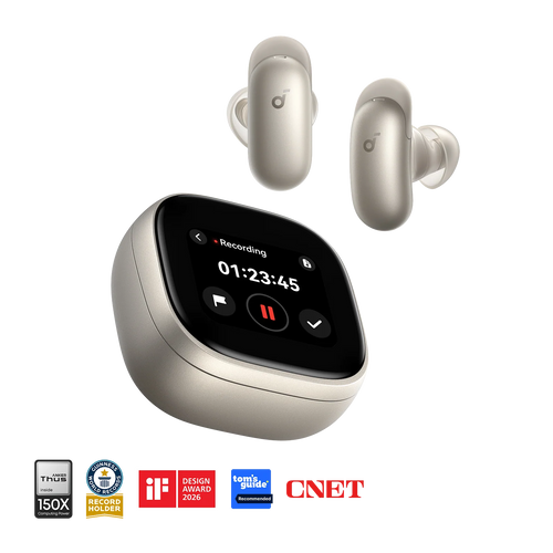 Soundcore Liberty 5 Pro Max | Earbuds with AI Note-Taker Smart Case