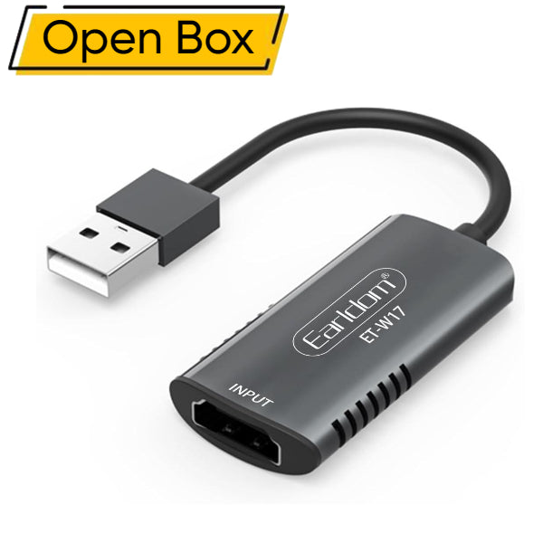 Earldom ET-W17 HD To USB Adapter - Grey (Open Box)