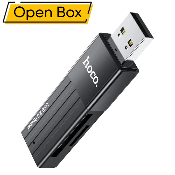 Hoco HB20 - Mindful 2-in-1 USB2.0 Card Reader, Support TF/SD Card (Open Box)