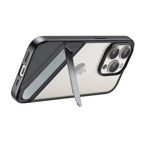 جراب UGREEN مع حامل لهاتف iPhone 15 باللون الأسود