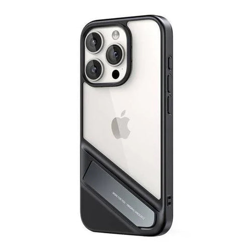 جراب UGREEN مع حامل لهاتف iPhone 15 باللون الأسود