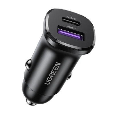 UGREEN 2-Port Fast Car Chargers 30W Gray